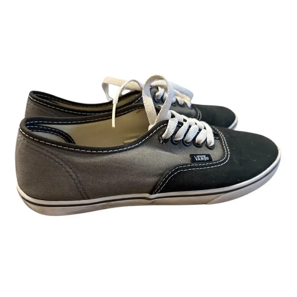 Vans Black & Gray Canvas Sneakers Women’s 6.5 / Men’s 5